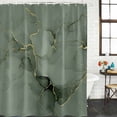 thumbnail image 3 of Sage Green Marble Waterproof Fabric Shower Curtain,Modern Abstract Art Ink Painting Waterproof Fabric Shower Curtain for Bathroom Curtains Bathtubs Hotel Shower Curtains with 12 Hooks Stall 54x78in, 3 of 8