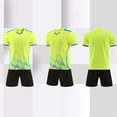 thumbnail image 7 of Fesfesfes Boys Kids Football Soccer Set,5-13Years Breathable Short Sleeve Top,Elastic Waist Athletic Shorts,Youth Sports Training Game Active Outfit, 7 of 7