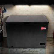 Frigidaire 10 Cu. ft. Garage Ready Chest Freezer in Black Granite Finish, Large Deep Freezer for Garage, Kitchen, Basement, Bulk Food Storage