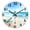 Blue4, variant on Analog Glass Blue Beach Wall Clocks Battery Operated 12 Inch | Round Sea Shell Wall Clocks for Living Room Bathroom Bedroom Kitchen Office Coastal Modern Wall Clock Non Ticking