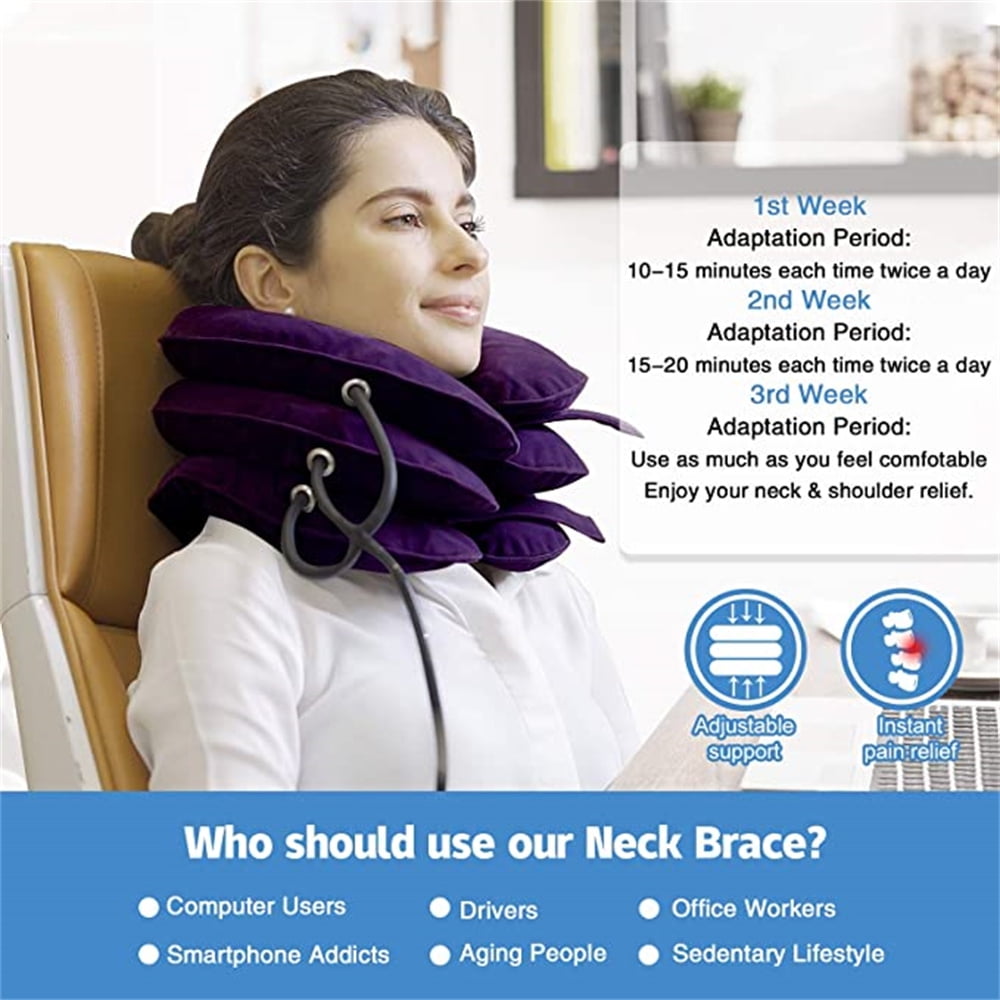 Buy Pinched Nerve Neck Stretcher Cervical Traction Device for Home Pain