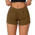 thumbnail image 5 of YunPes Girls Cotton Athletic Shorts Pull-On Elastic Waist Sports Shorts with Pockets Teen Kids Soccer Running Gym Workout Outfits, 5 of 9