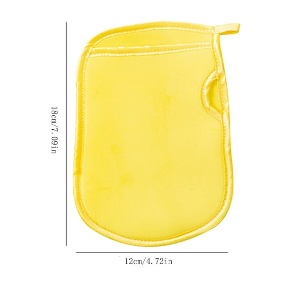 HengDidi Exfoliating Bath Gloves for Sensitive Skin, Premium Soft Body Scrubber with Gentle Texture, Reusable Shower Exfoliator for Adults (18x12cm)