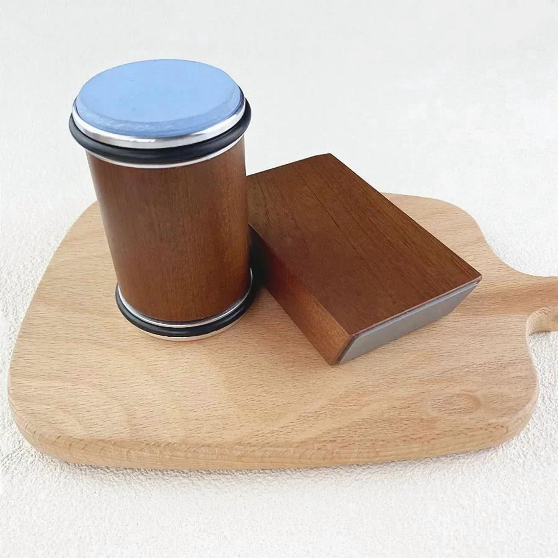 Wooden knife sharpener with magnetic diamond grindstone, manual sharpening system, 15-20 degree angle adjustable hob for kitchen knives