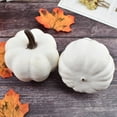 thumbnail image 6 of Thanksgiving Harvest Artificial White Pumpkins Assorted Sizes, 6 of 8