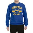 thumbnail image 2 of Wild Bobby City of Buffalo Hockey Fantasy Fan Sports Unisex Crewneck Sweatshirt, Royal, Large, 2 of 5