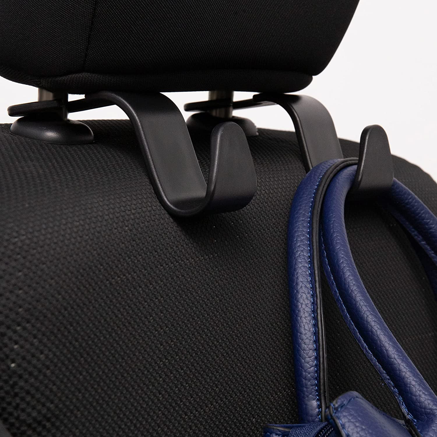 IPELY IPELY-HOOK4 Car Suv Back Seat Headrest Hanger Storage Hooks Black -Set of 4 