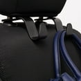 thumbnail image 4 of Gancho para reposacabezas de asiento de coche, paquete de 2, organizador de almacenamiento universal para bolso, monedero, abrigo, apto para vehículo universal, color negro, tipo S, 4 of 5