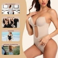 thumbnail image 5 of MANIFIQUE Women's Backless Bodysuit with U-Plunge Bra and Seamless Thong - Body Shaper, 5 of 6