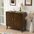 thumbnail image 2 of FOROUTIA Modern Sideboard Cabinet with Adjustable Shelves,Wood Accent Cabinet,Walnut, 2 of 7