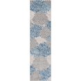 thumbnail image 4 of Well Woven Senna Grey Floral Indoor/Outdoor High-Low Pile Runner 2'7" x 9'10", 4 of 5