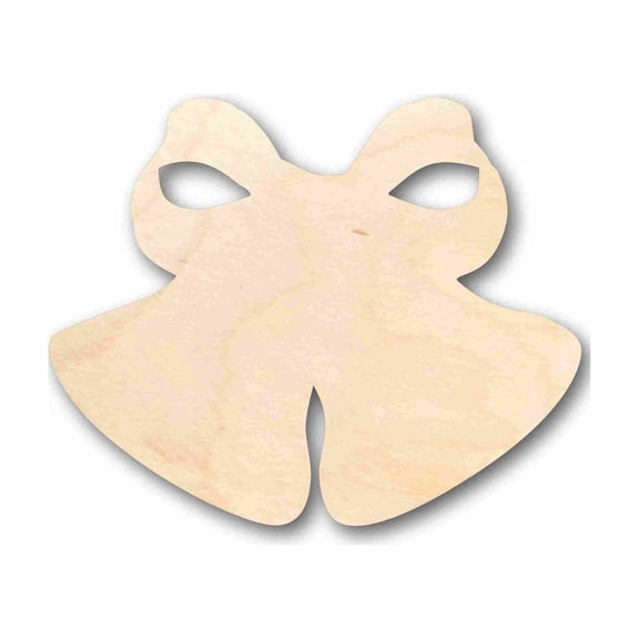 Unfinished Wood Christmas Bells Silhouette - Craft- up to 46" DIY 18" / 1/8"