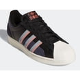 thumbnail image 2 of Adi-das Superstar Mens Casual Retro Skate Shoe Navy Blue White Trainer Sneaker, 2 of 6