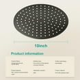thumbnail image 2 of Pommeau de Douche Pluie Rond Haute Débit Acier Inoxydable Design Haute Pression (B-Chrome 12), 2 of 7