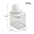 thumbnail image 6 of FANJIE Plastic Laundry Washing Up Powder Container Soap Detergents Storage Box Lid, 6 of 7