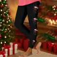 thumbnail image 2 of BLVB Women's High Waist Christmas Leggings Printed Holiday Tights Workout Yoga Pants Gym Clothes, 2 of 4