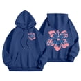 thumbnail image 1 of VBARHMQRT Chandail à Capuchon à Manches Courtes pour Femmes, Mode, Imprimé Floral et Lettrage, Chandail à Capuchon, Chandail à Capuchon Décontracté Ample, 1 of 5
