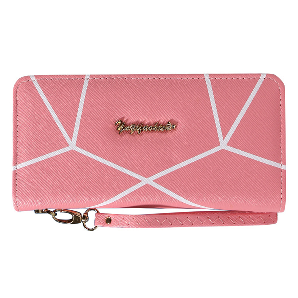 Women's RFID Blocking Leather Large Capacity Zip Around Wallet Phone