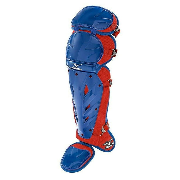 Mizuno Womens 16 in Samurai Shin Guards Royal/Red