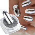 thumbnail image 4 of Espejo de uñas de 2 uds, polvo brillante dorado, plateado, efecto metálico, esmalte de pigmento en Gel, copos de polvo, decoración holográfica, NFC000, 4 of 4