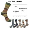 thumbnail image 3 of Loritta 6 Pairs Mens Wool Socks , Warm Cozy Boot Winter Thermal Socks for Men/Women, Size 6-12, 3 of 6