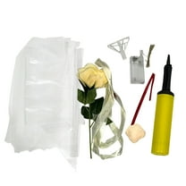 PRETXORVE Valentines Day Decorations, LED Rose Bouquet Luminous Christmas Decorate Gift Decoration Party Wedding