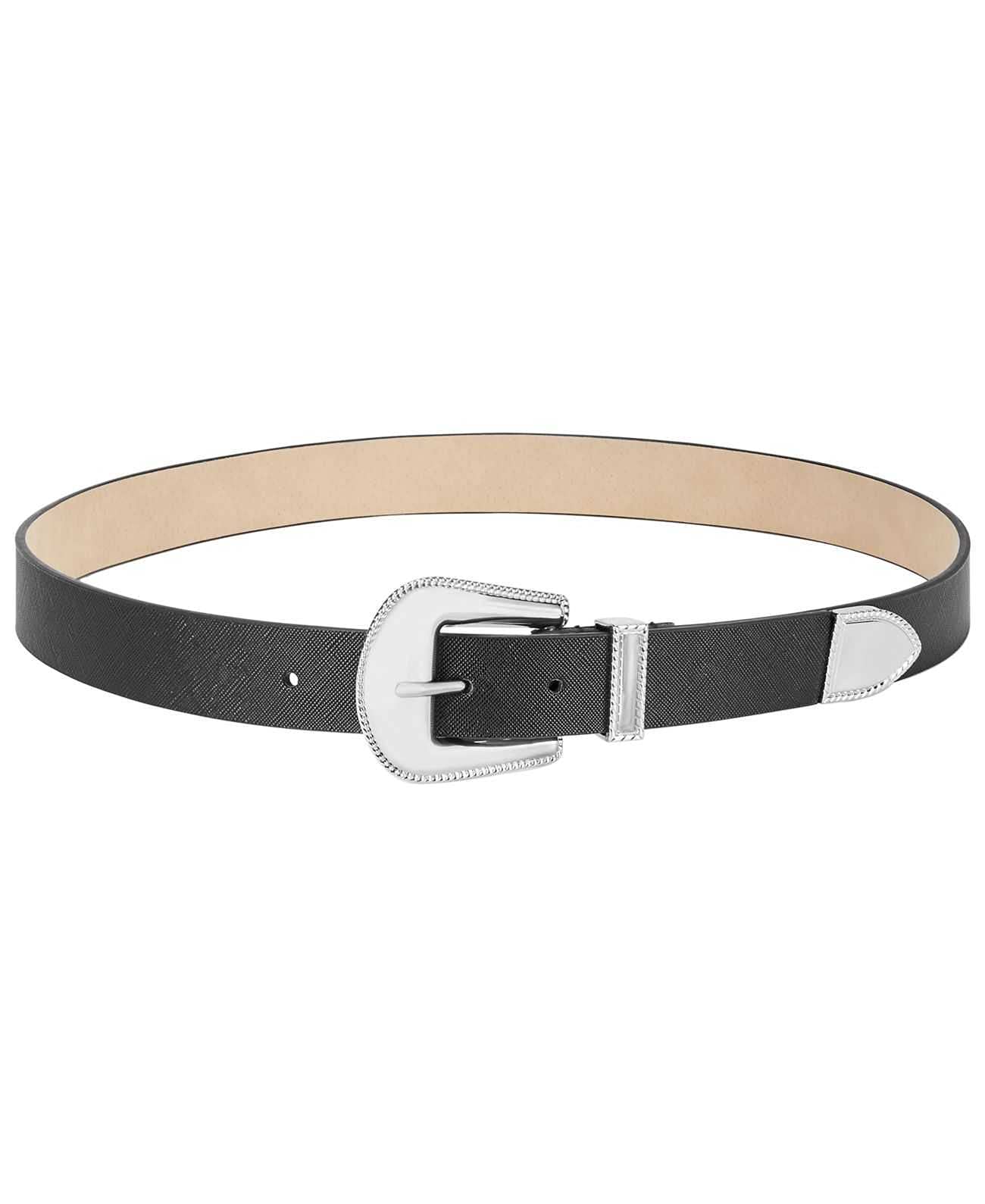 Madden western belt no buckle. Calf hair Amazon.com: Steve Madden Western-Buckle Belt (Black/Silver  main image 4