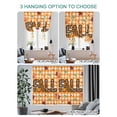 thumbnail image 4 of Leopard Print Fall Tie Up Curtains for Windows 45 Inch Length Balloon Curtains Kitchen Adjustable Balloon Window Shade Thanksgiving Pumpkin Maple Orange Plaid Tie Up Bathroom Curtain Window 42"x45", 4 of 6