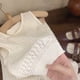 thumbnail image 4 of Girl's Clothing Sets 2023 Summer Korean Thin Knitted Girl Set Children Hollow Breathable Vest + Wide Leg Pants Two-piece Suit, 4 of 6