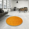 thumbnail image 4 of Ahgly Company Machine Washable Indoor Rectangle Contemporary Dark Orange Area Rugs, 4' x 6', 4 of 7