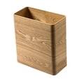 thumbnail image 4 of Cubo de basura de madera, cubo de basura decorativo de estilo rústico, sin tapa, con veta de madera. Madera clara, 4 of 9