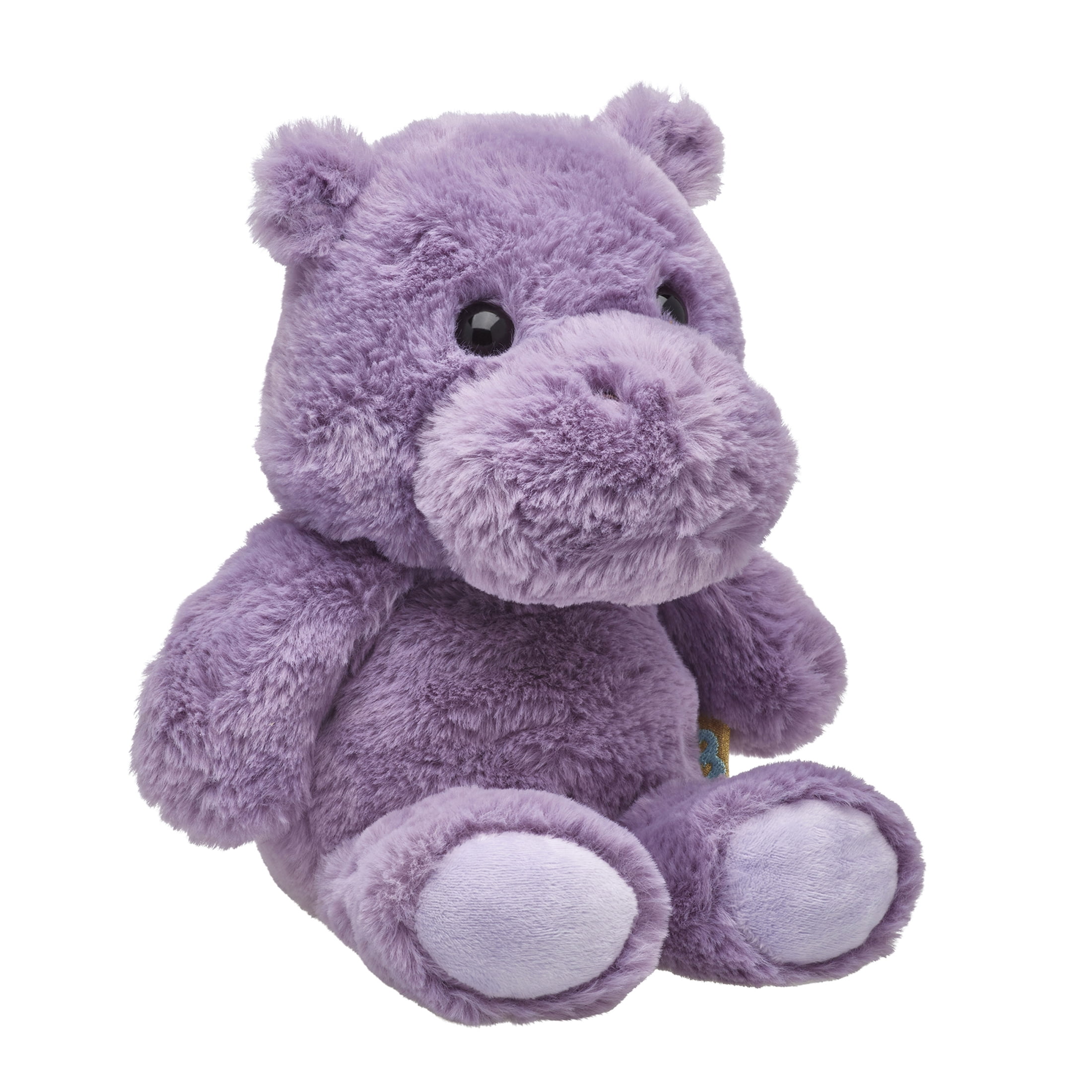 ButterLuvs Plush Hippo Stuffed Animal, 8 Inch Super Soft Purple Cuddly Hippopotamus
