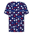 thumbnail image 6 of Womens 4th of July Shirt Patriotic Red White and Blue V Neck T Shirts Casual Summer Holiday Tops Fourth of July Outfit for Women, 6 of 6
