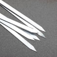 thumbnail image 4 of 6 Pcs Brochettes Plates en Acier Inoxydable pour Barbecue Extérieur Manche Long, 4 of 4