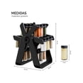 thumbnail image 3 of DEUS KITCHEN Especiero giratorio 18 frascos de vidrio y plástico BPA free. | Etiquetas y embudo, 3 of 5