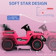 thumbnail image 3 of TROPOW Kids Ride On Truck Car, 12V Battery Powered Electric Vehicle Toy w/Parent Remote Control, Spring Suspension, 3 Speeds, LED Light, Music & Horn, Electric Cars for Kid, Gift for Boy Girl, 3 of 6