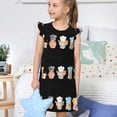 thumbnail image 4 of Fotbe Little Chef Gnome Vestido de Dormir para Niñas de 3 a 10 Años, Mangas Cortas, Estilo Princesa, Pijama Camisón con Mangas Voladas-Medium, 4 of 6