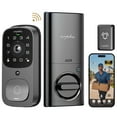 thumbnail image 4 of ARPHA Smart Door Lock, 5-in-1 Fingerprint Keyless Entry Door Lock with 2K HD Camera, 2 Way Audio & WiFi, IP65 Waterproof, App Remote Control, Keypad Code, Smart Door Lock for Homes and Hotel, 4 of 10