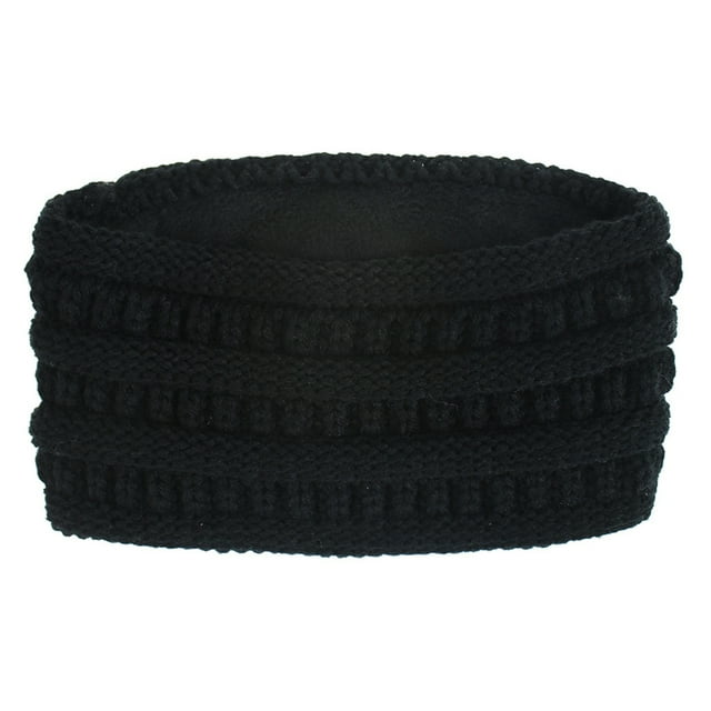 tredstone Warm And Stylish Winter Knitted Headbands Comfortable And Soft Multifunctional black 1Set