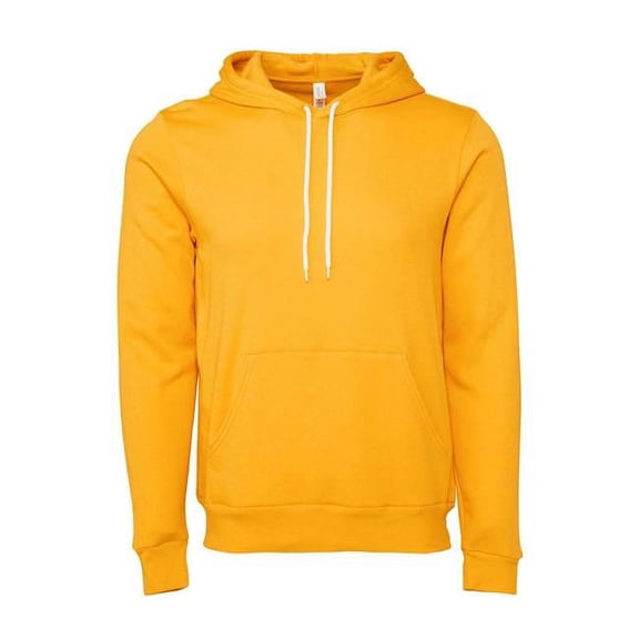 Unisex Sponge Fleece Hoodie, Gold - Small