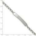 thumbnail image 4 of Stainless Steel Polished Curb Chain Chain 8.5in ID Chain ; Lobster (Fancy) Clasp; for Adults and Teens; for Women and Men, 4 of 4