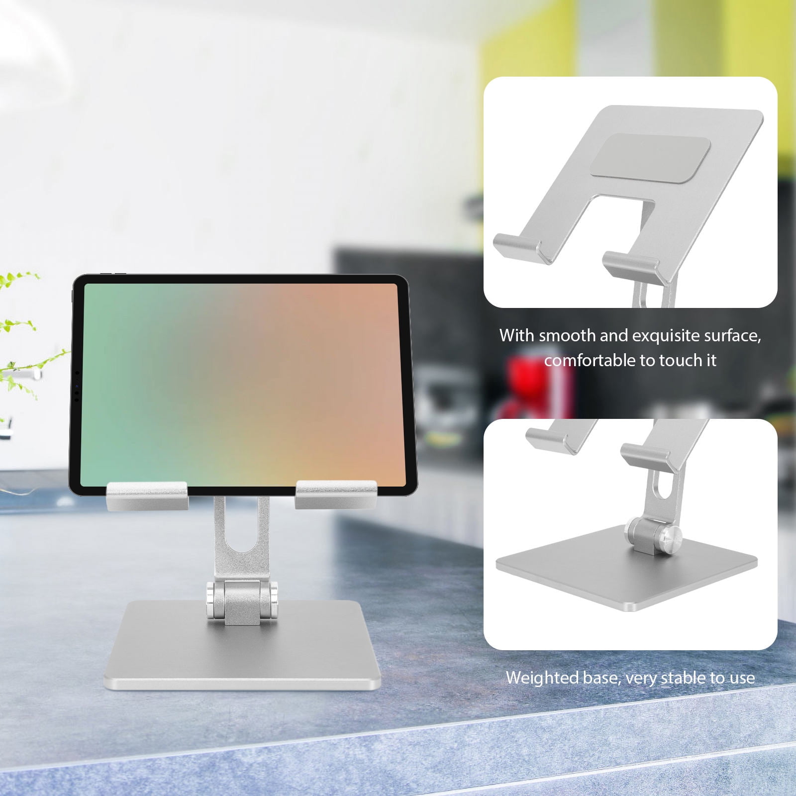 TABLZONE Adjustable Folding Laptop Stand with Angle Control for Home and Office Use, Portable 1-Pack