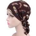 thumbnail image 1 of Turban pour Femmes Imprimé - Foulard en Coton Extensible Bonnet Chimio, 1 of 3