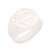 Green Lantern 886614-size14 White Lantern Life Ring - Size 14