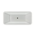 thumbnail image 6 of Dreamline BT17X3267C30 Crest 67" Free Standing Acrylic Soaking Tub - White / Brushed Brass, 6 of 7