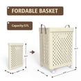 thumbnail image 3 of SEESPRING 15 Gallon Collapsible Plastic Laundry Basket on Wheels,Multifunction Laundry Clothes Hamper for Laundry Room, 3 of 7