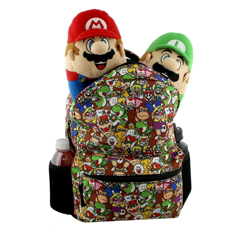  RALME Super Mario Backpack with Lunch Box Set for Boys & Girls,  16 inch, Value Bundle : Clothing, Shoes & Jewelry