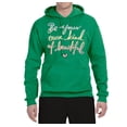 thumbnail image 2 of Positivity saying Pop Culture Unisex Graphic Hoodie Sweatshirt, Kelly, Large, 2 of 3
