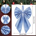 thumbnail image 3 of Christmas Tree Topper Blue Bow Giant Bow Decor Large Decorative Ribbon Ornament for Holiday Wedding Party Room Backdrop Door Wall Christmas Decorations Indoor, 3 of 5