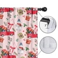 thumbnail image 4 of Blackout Kids Curtains,Pink Christmas Red Truck and Snowman Pattern Childrens Insulated Curtains Set Of 2,Bedroom Essentials,Toddler Room Decor 52"x84", 4 of 5